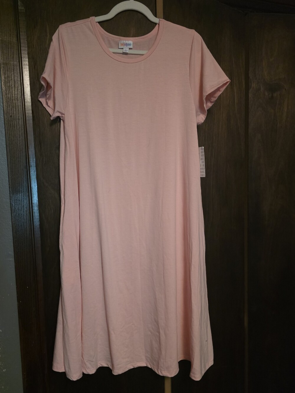 LuLaRoe Pale Pink T-Shirt Dress